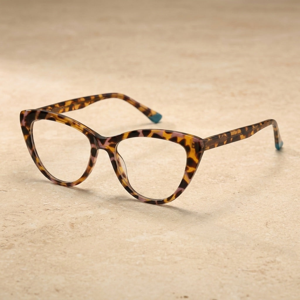 Kansept Women's Full Rim Cat Eye Tr 90 Alloy Reading Glasses 712156 2156C1 DEMI