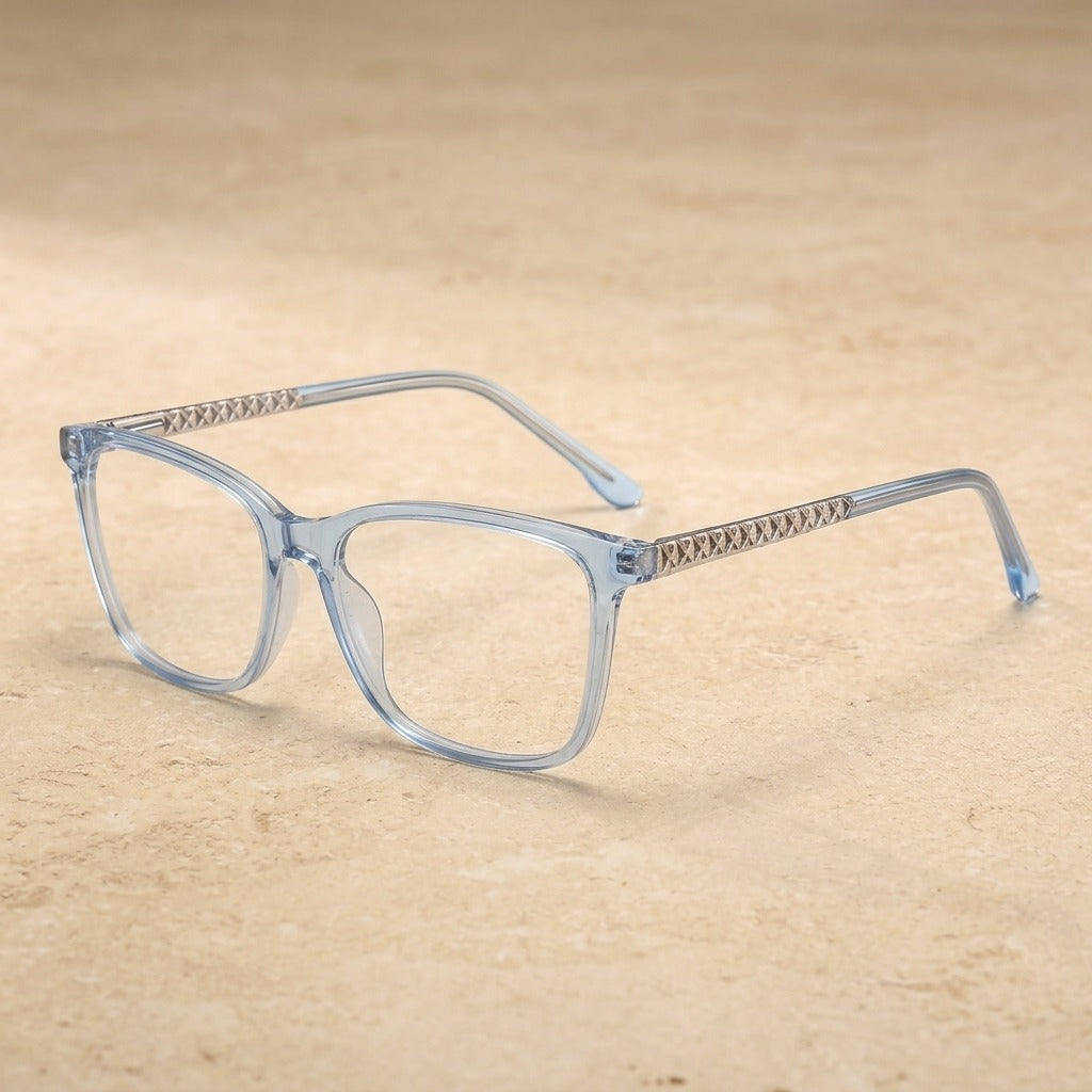 Kansept Unisex Full Rim Square Tr 90 Alloy Reading Glasses 25002 25002C4