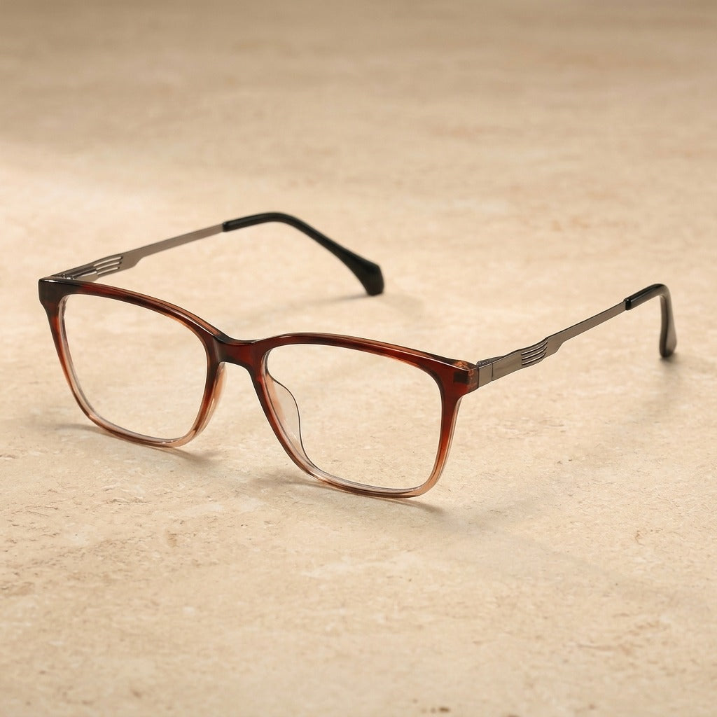 Kansept Women's Full Rim Square Tr 90 Alloy Reading Glasses 27016 27016C2 TEA