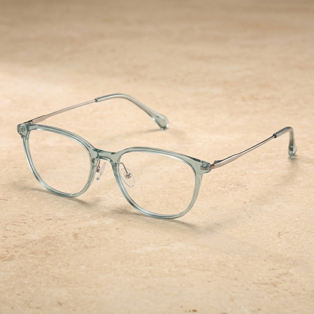 Kansept Unisex Full Rim Cat Eye Tr 90 Titanium Frames 206800 2F68-GREEN