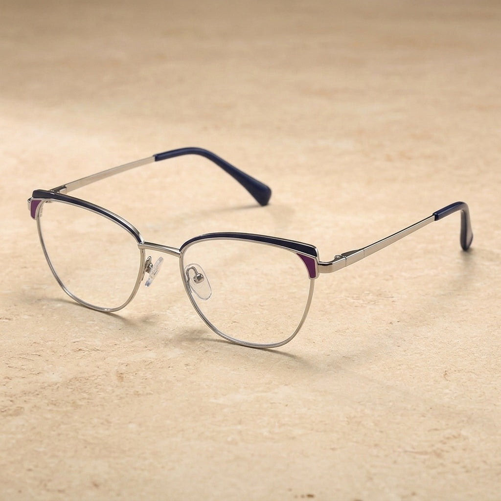 Kansept Women's Full Rim Oval Cat Eye TR90 and Alloy Reading Glasses 3105 — view 2 | Kansept at FuzWeb