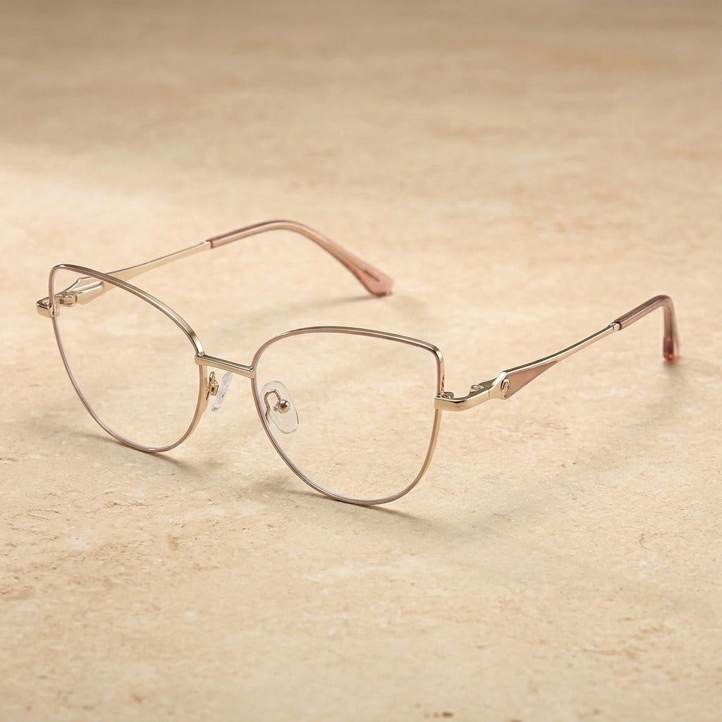 Kansept Women's Full Rim Oval Cat Eye Alloy Reading Glasses 556985 — view 2 | Kansept at FuzWeb