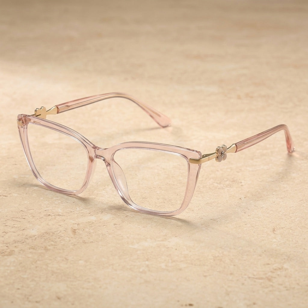 Kansept Unisex Full Rim Cat Eye Tr 90 Metal Frames 830040 83004-PINK