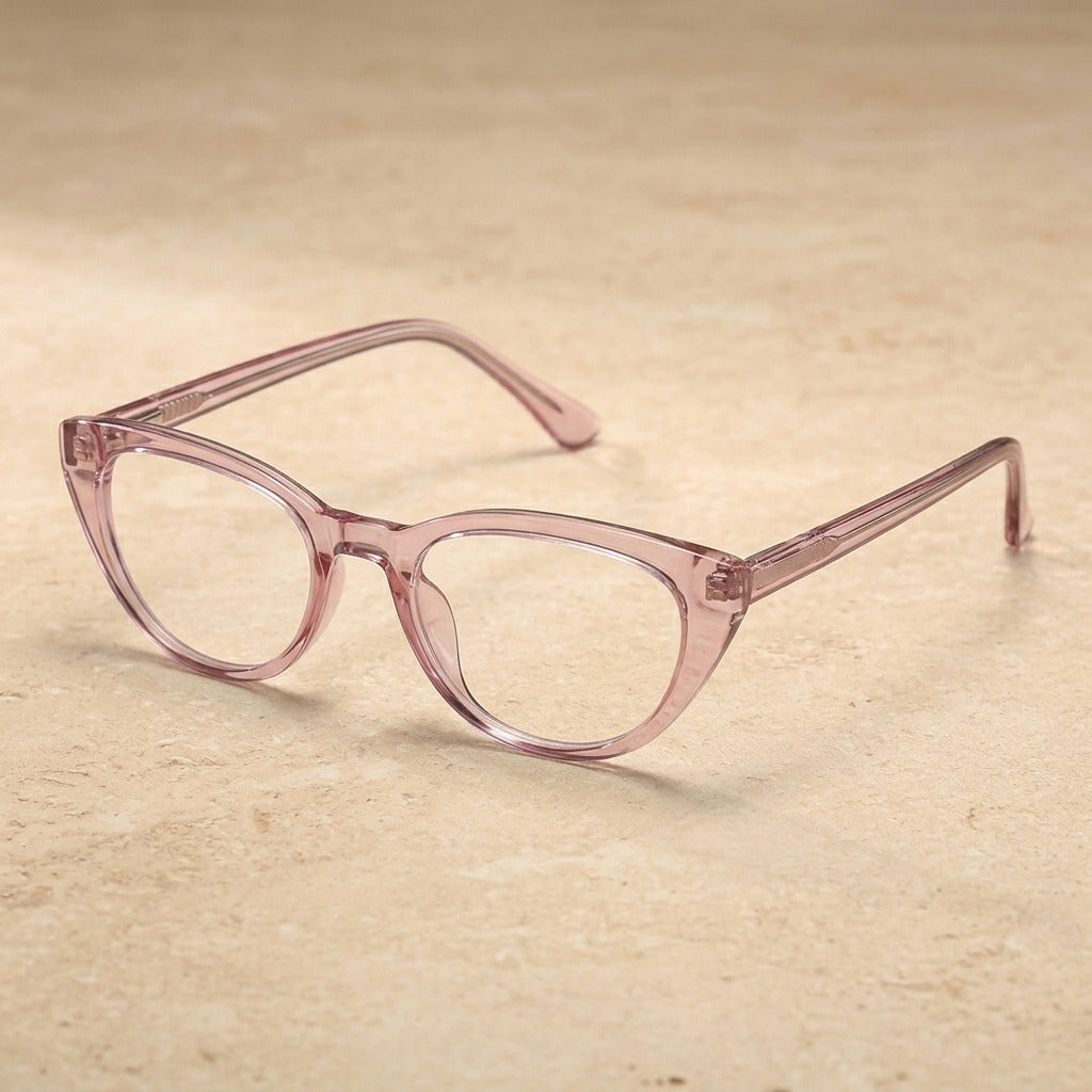 Kansept Women's Full Rim Oval Cat Eye Tr 90 Alloy Reading Glasses 58338 8338 PURPLE