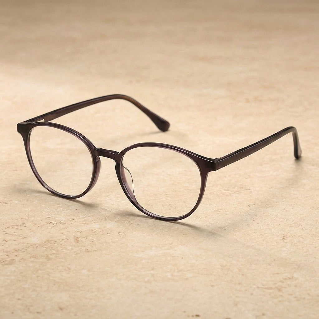 Kansept Women's Full Rim Round Acetate Eyeglasses 90045 — view 2 | Kansept at FuzWeb