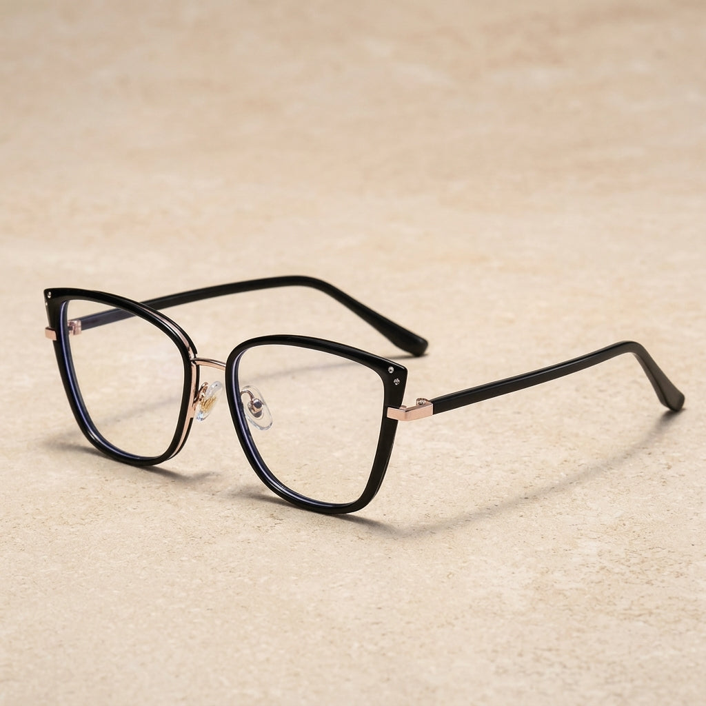 Kansept Women's Full Rim Cat Eye TR90 and Alloy Reading Glasses 59501 — view 2 | Kansept at FuzWeb