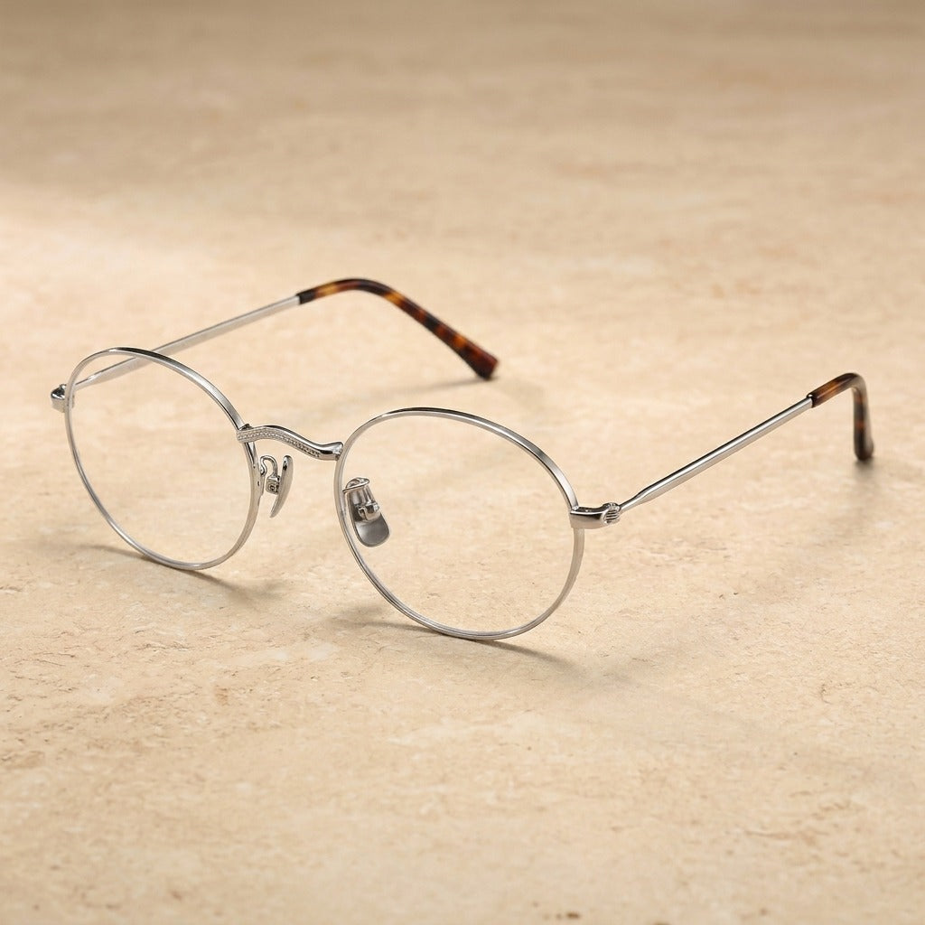 Kansept Women's Full Rim Oval Titanium Reading Glasses 30896 — view 2 | Kansept at FuzWeb