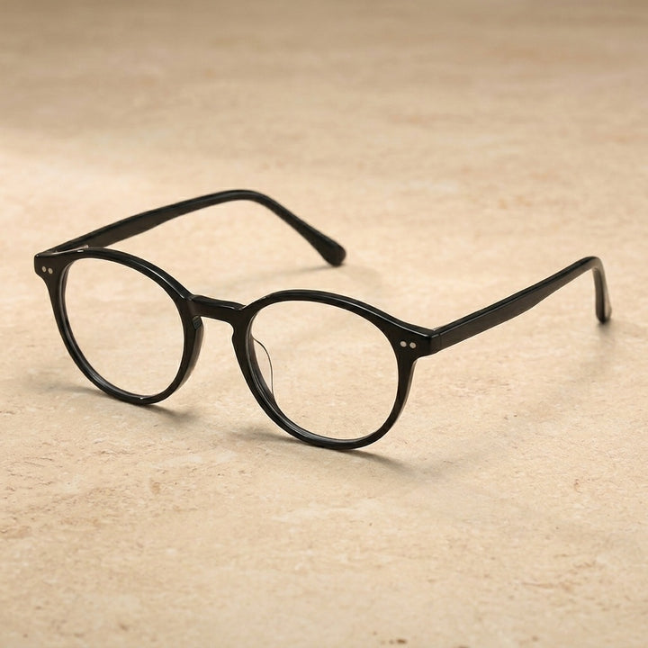 Kansept Unisex Full Rim Round Acetate and Titanium Eyeglasses CP1007 — view 2 | Kansept at FuzWeb