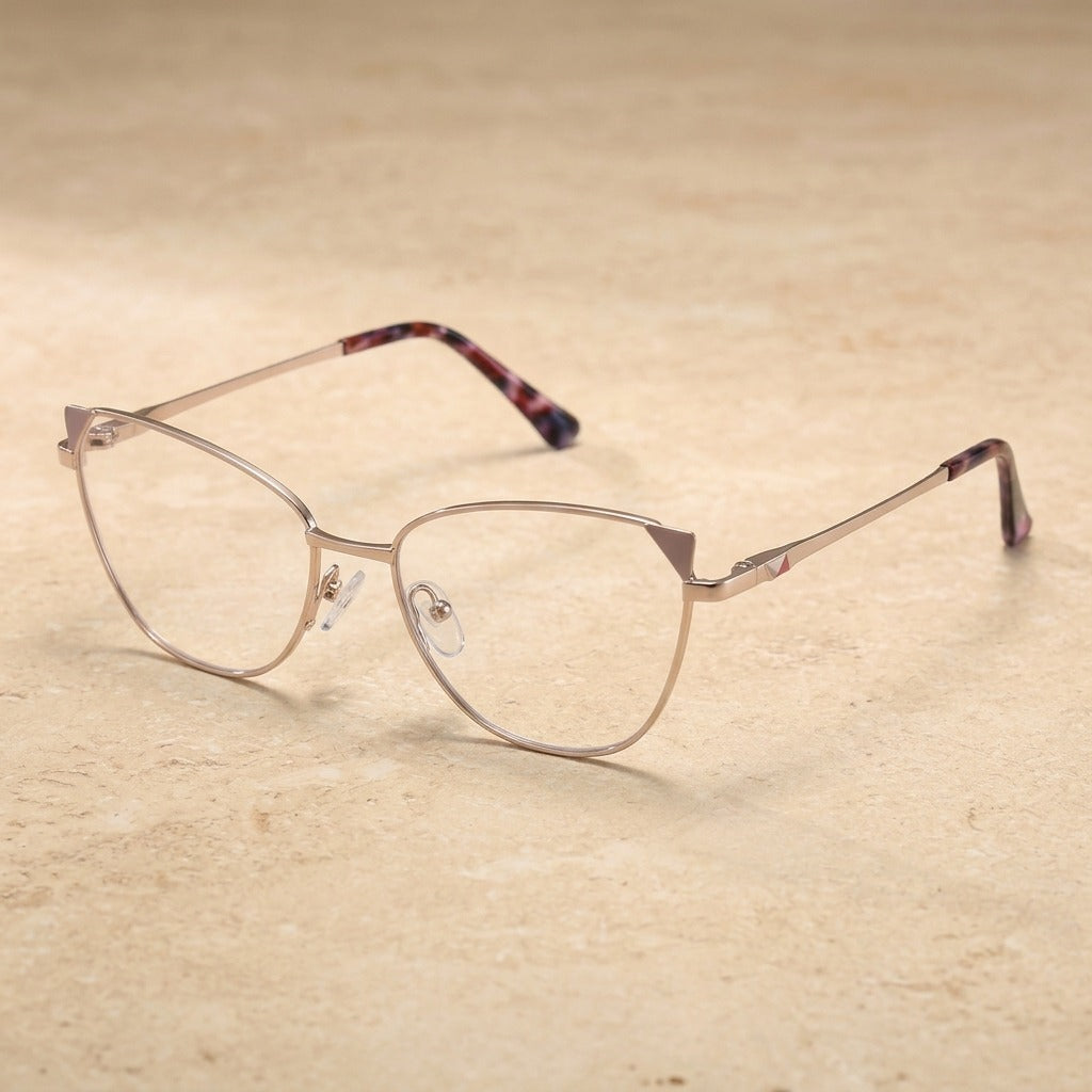 Kansept Women's Full Rim Oval Cat Eye Alloy Tr 90 Reading Glasses 51901 FN19001C2 PURPLE