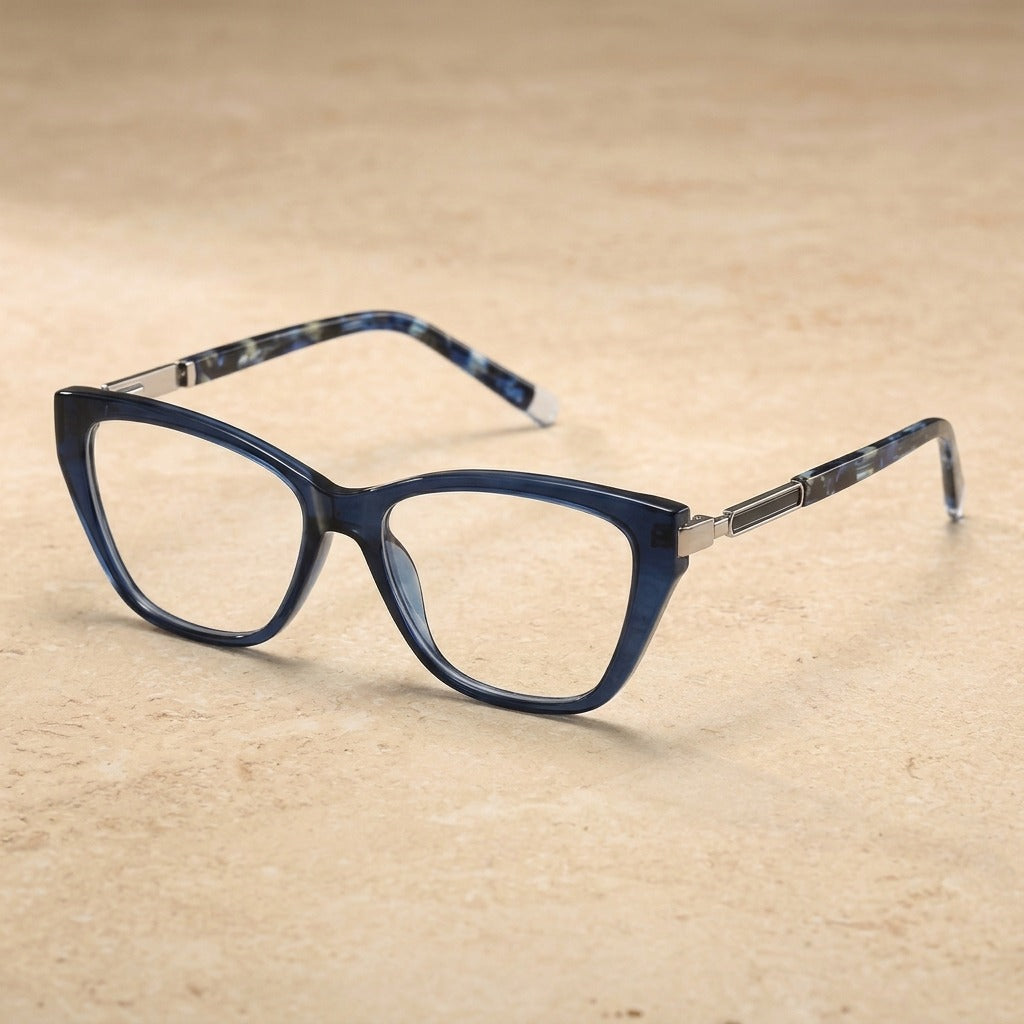 Kansept Unisex Full Rim Cat Eye Tr 90 Frames 020900 LS209-BLUE