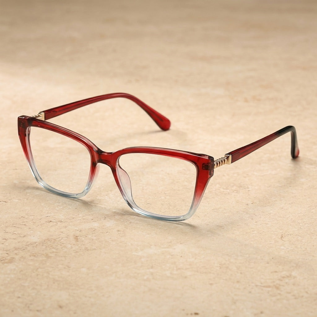 Kansept Unisex Full Rim Cat Eye Tr 90 Frames 250000 LS250-RED