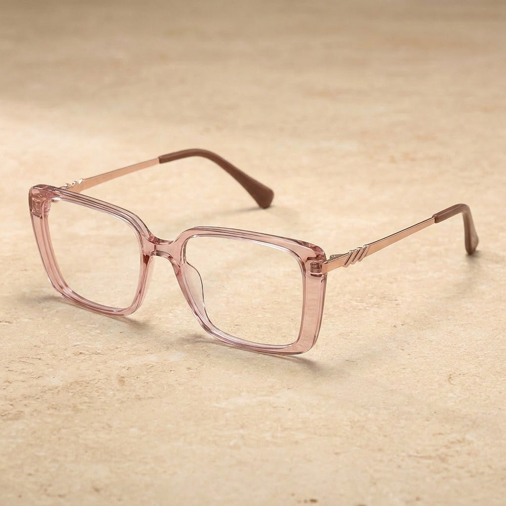Kansept Women's Full Rim Square Acetate and Alloy Eyeglasses MG6114 — view 2 | Kansept at FuzWeb