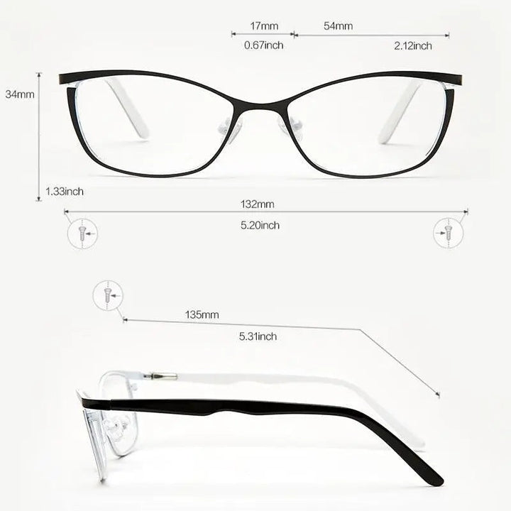 Kansept 7560 Eyeglasses — Frame Dimensions and Sizing Chart