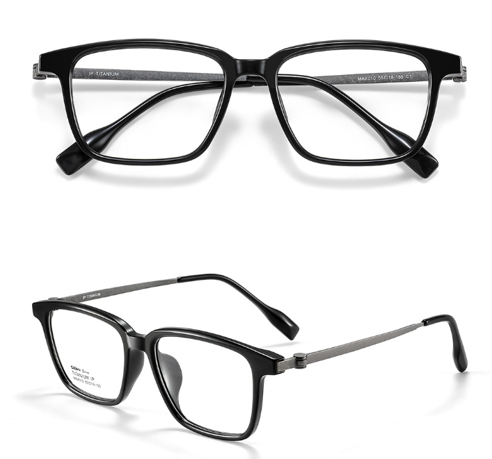 CCspace Unisex Full Rim Big Square Tr 90 Titanium Eyeglasses 314987 — view 1 | CCspace at FuzWeb
