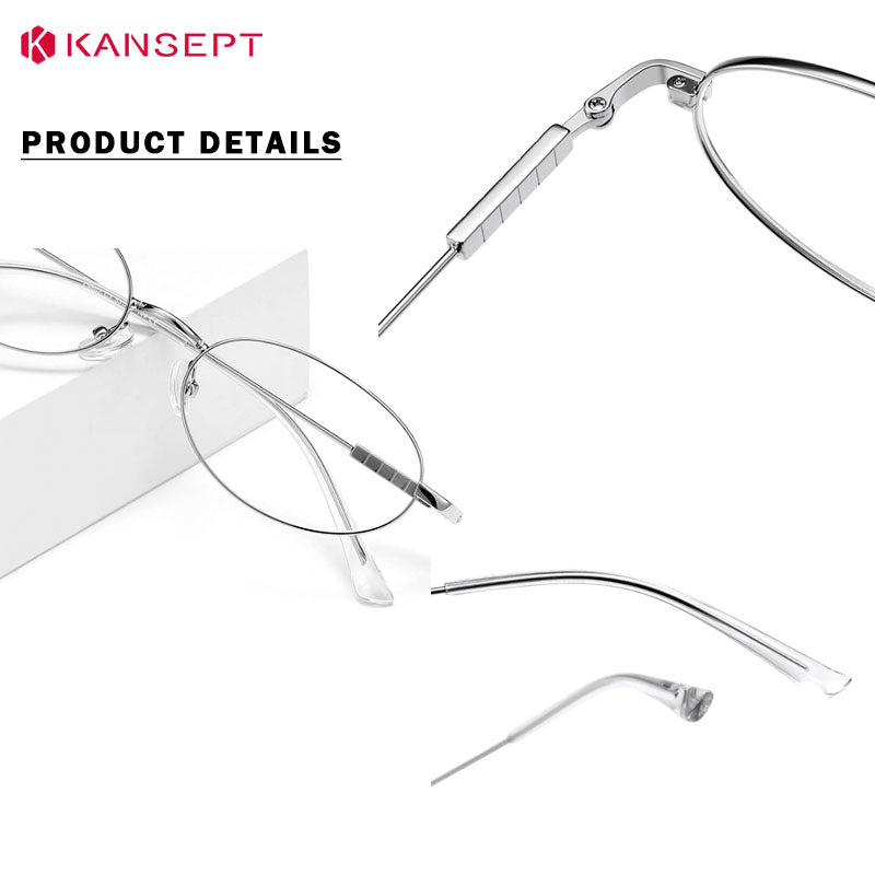 Kansept Unisex Rimless Oval Alloy Frames 502000 FuzWeb
