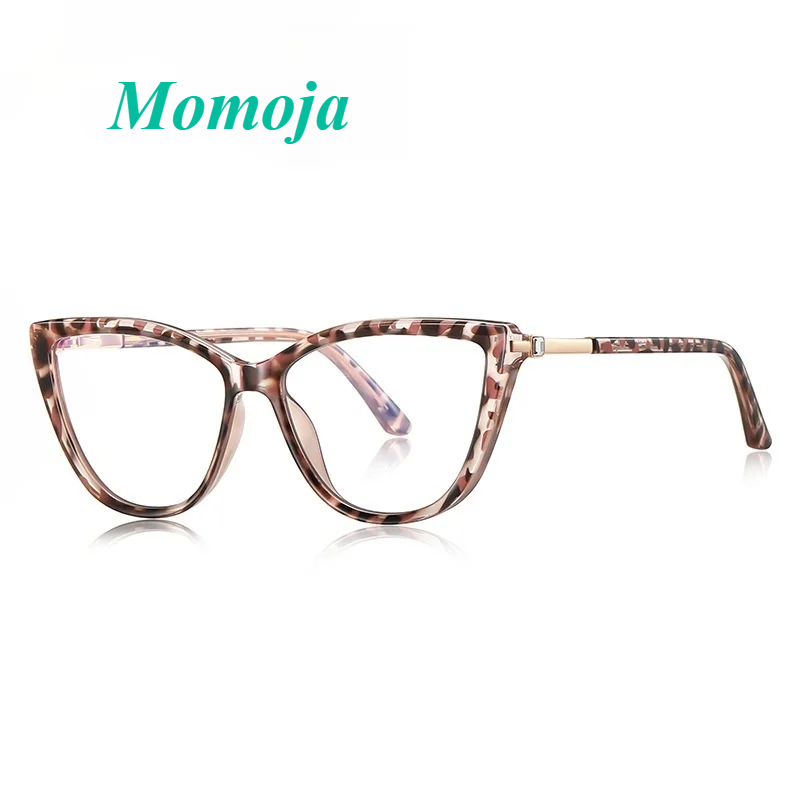 Momoja Women's Full Rim Oval Cat Eye Tr 90 Alloy Eyeglasses 72239