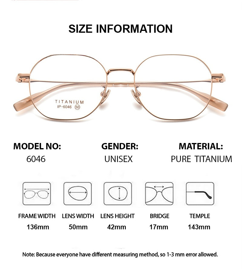 Chashma Ottica Womens Full Rim Flat Top Oval Titanium Eyeglasses 406046 — view 2 | Chashma Ottica at FuzWeb