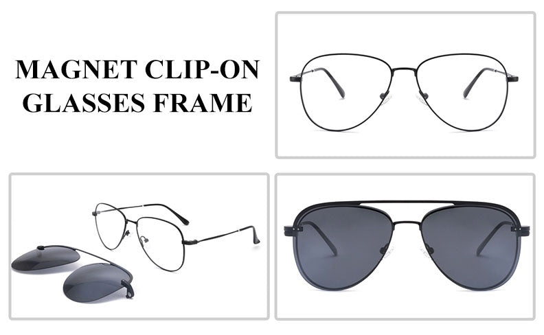 Chashma Ottica Unisex Full Rim Oval Steel Eyeglasses Clip On Sunglasses 102544 — view 2 | Chashma Ottica at FuzWeb