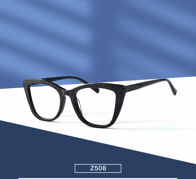 Hotochki Womens Full Rim Cat Eye TR-90 Resin Acetate Frame Eyeglasses Z508 — view 1 | Hotochki at FuzWeb