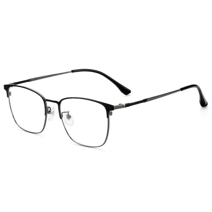 Kocolior Unisex Full Rim Square Acetate Alloy Hyperopic Reading Glasses 91872.