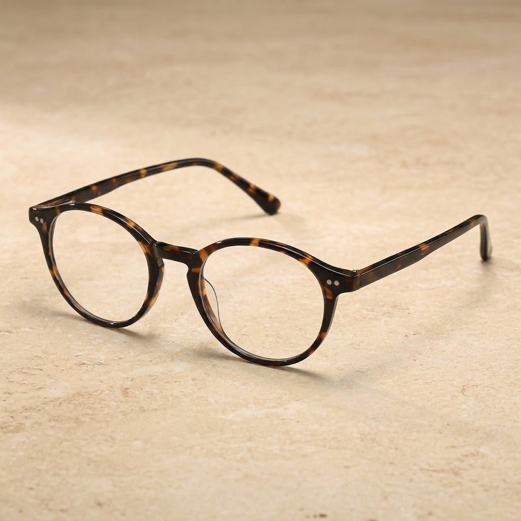 Kansept Unisex Full Rim Round Acetate and Titanium Eyeglasses CP1007 — view 4 | Kansept at FuzWeb