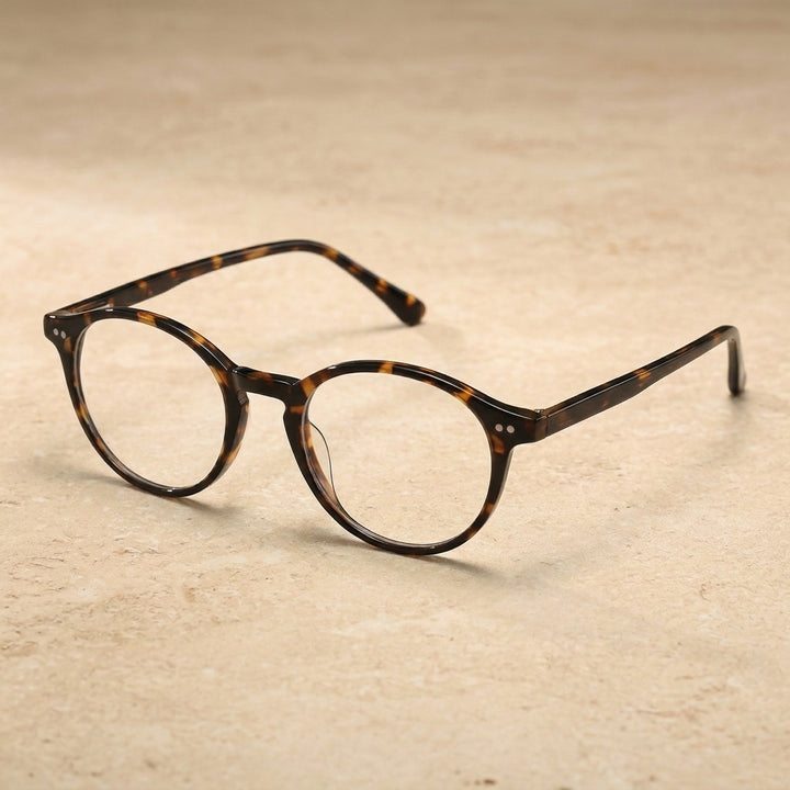 Kansept Unisex Full Rim Round Acetate and Titanium Eyeglasses CP1007 — view 4 | Kansept at FuzWeb