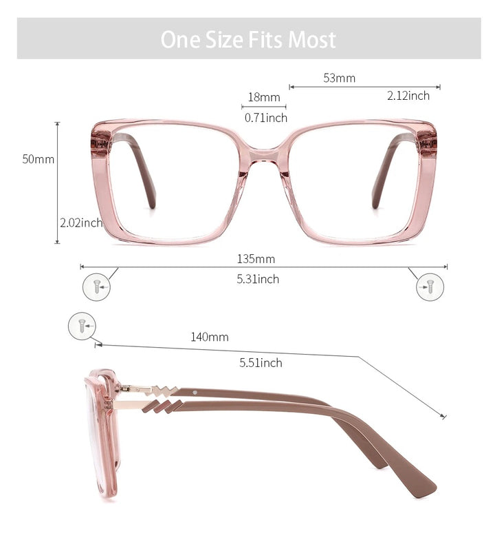 Kansept MG6114 Eyeglasses — Frame Dimensions and Sizing Chart