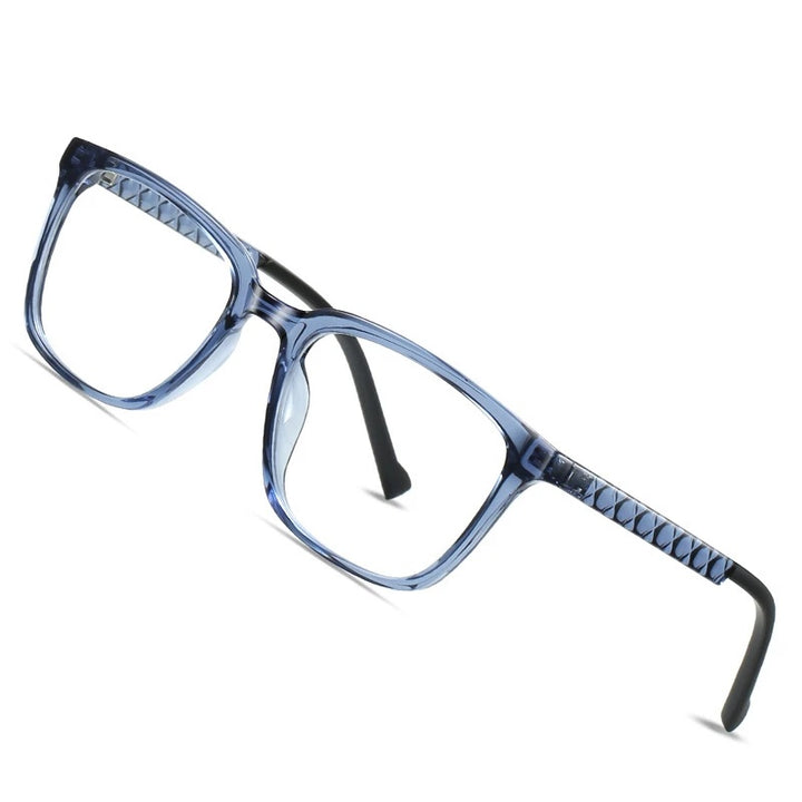 Kocolior Unisex Full Rim Square Acetate Alloy Reading Glasses 70017 — view 1 | Kocolior at FuzWeb