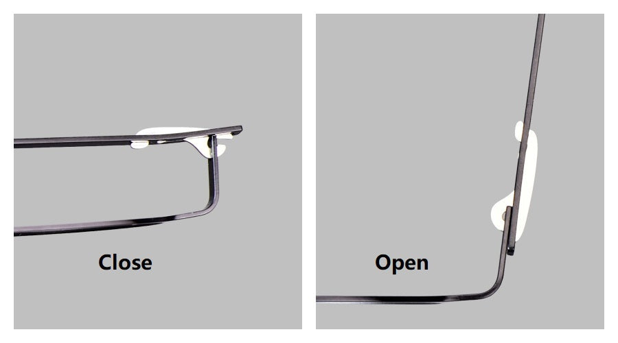 Bobbie 800131 Men’s Screwless Full Rim Square Titanium Sunglasses — view 2 | Bobbie at FuzWeb