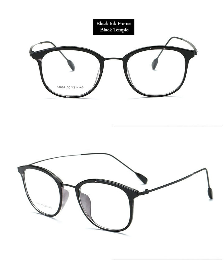 Chashma Unisex Full Rim Square Tr 90 Titanium Eyeglasses 851097.