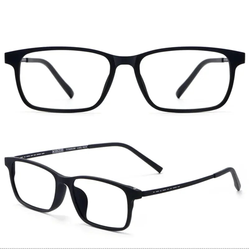 Handoer Unisex Full Rim Square Tr 90 Titanium 2 Size Reading Glasses 29198.