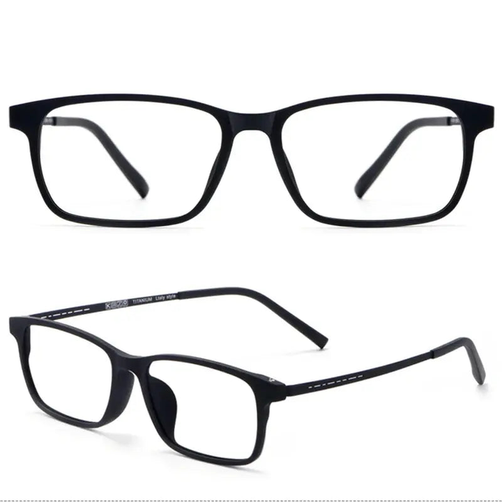 Handoer Unisex Full Rim Square Tr 90 Titanium 2 Size Reading Glasses 29198.