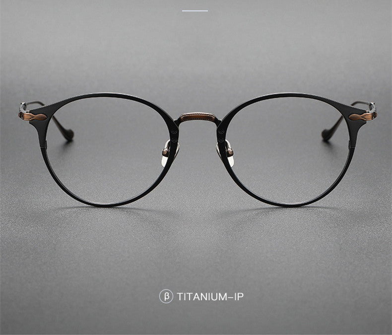 Aimee Unisex Full Rim Oval Round Titanium Eyeglasses 3112 — view 2 | Aimee at FuzWeb
