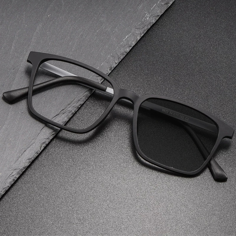 Kocolior Unisex Full Rim Square Tr 90 Titanium Hyperopic Reading Glasses 8922 — view 1 | Kocolior at FuzWeb