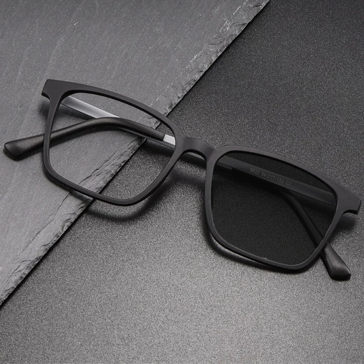 Kocolior Unisex Full Rim Square Tr 90 Titanium Hyperopic Reading Glasses 8922 — view 1 | Kocolior at FuzWeb