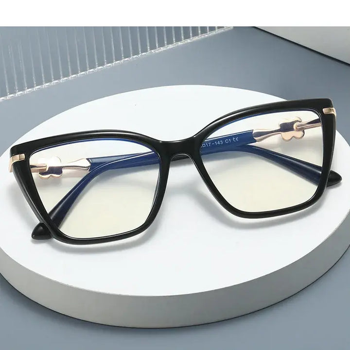 Kansept Unisex Full Rim Cat Eye Tr 90 Metal Frames 830040 FuzWeb