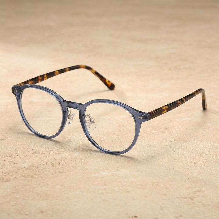 Kansept Unisex Full Rim Round Acetate and Titanium Eyeglasses CP1007 — view 5 | Kansept at FuzWeb