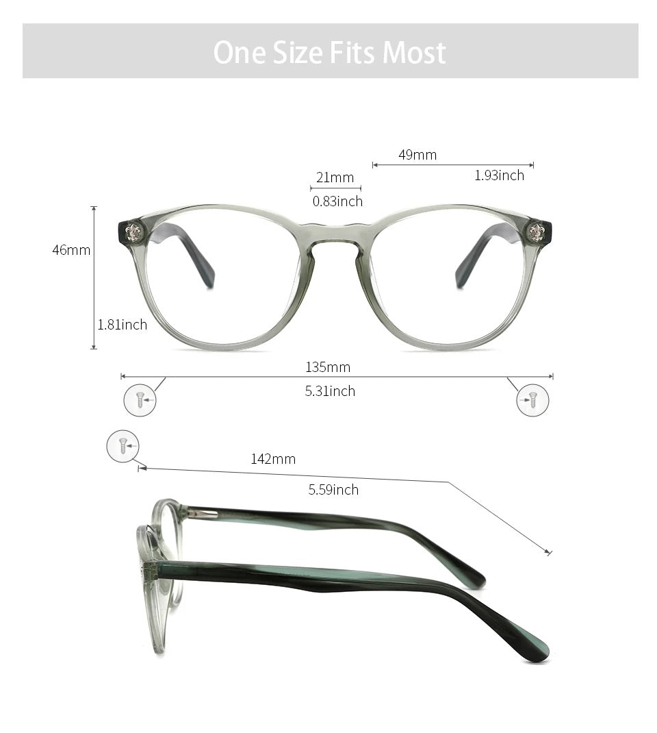 Kansept FG6003 Eyeglasses — Frame Dimensions and Sizing Chart