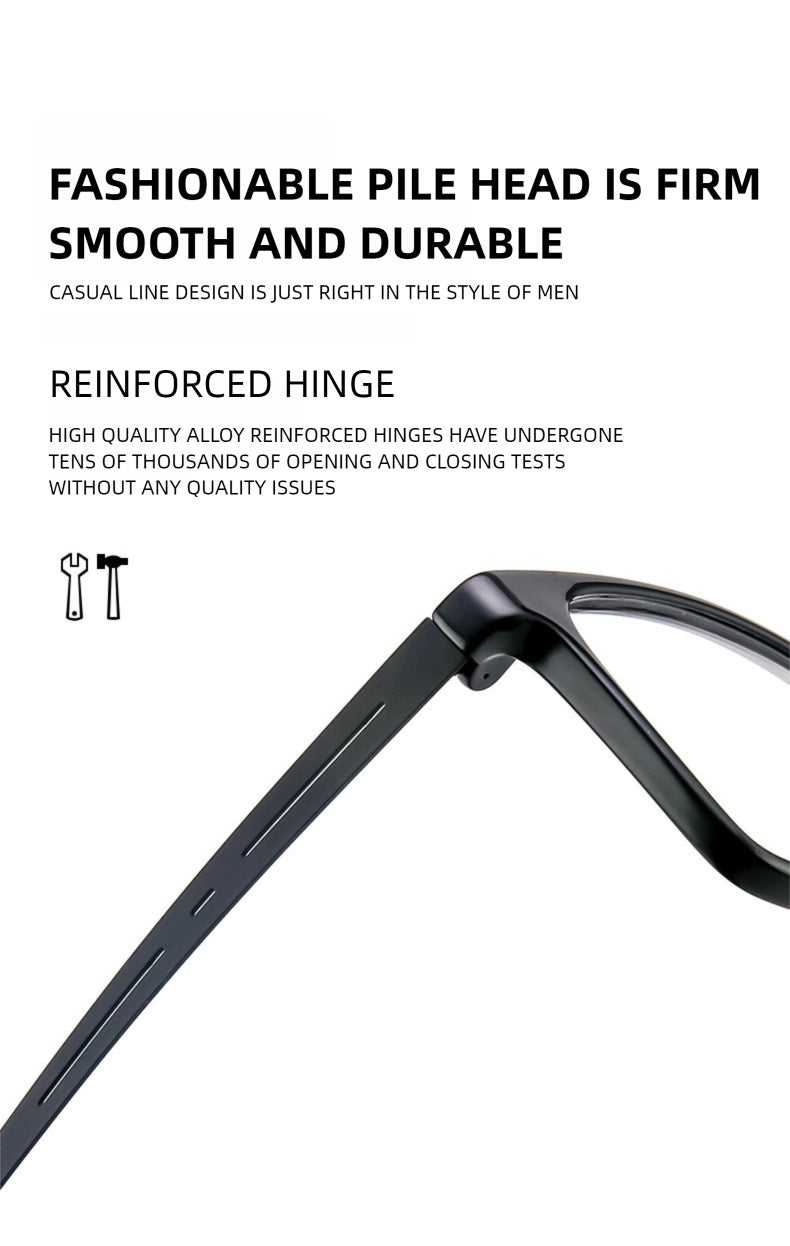 Kansept Unisex Full Rim Square Tr 90 Alloy Reading Glasses 88033 — view 2 | Kansept at FuzWeb