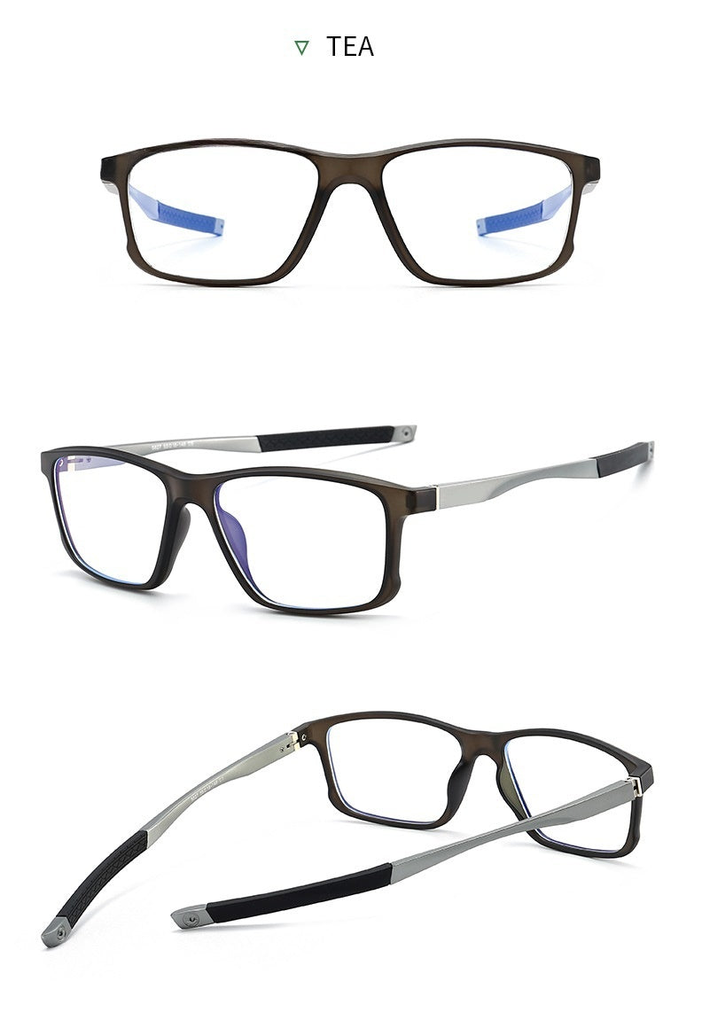 Chashma Ochki Unisex Full Rim Square Tr 90 Titanium Eyeglasses 885827.