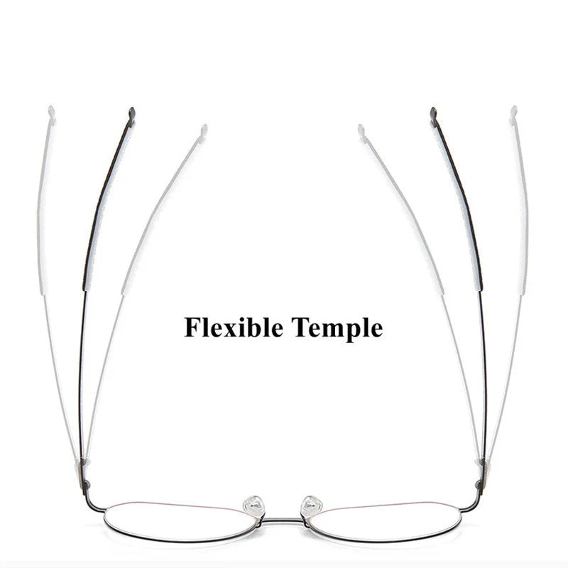Chashma Ottica Unisex Full Rim Titanium Prescription Eyeglasses 460