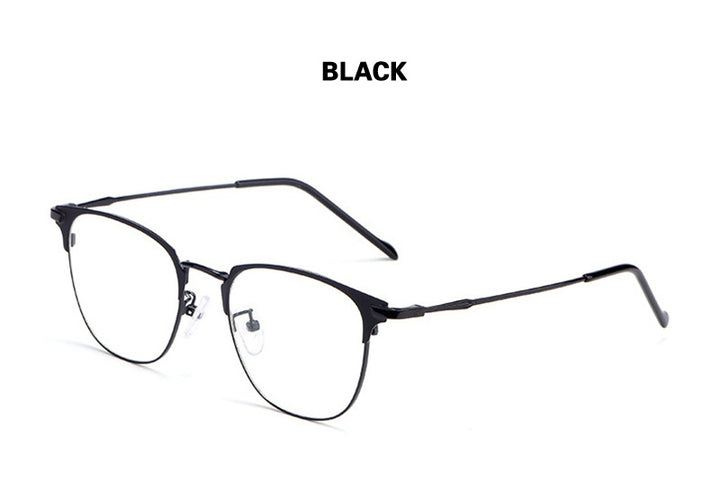 Chashma Ochki Unisex Full Rim Oval Square Alloy Eyeglasses 883389.