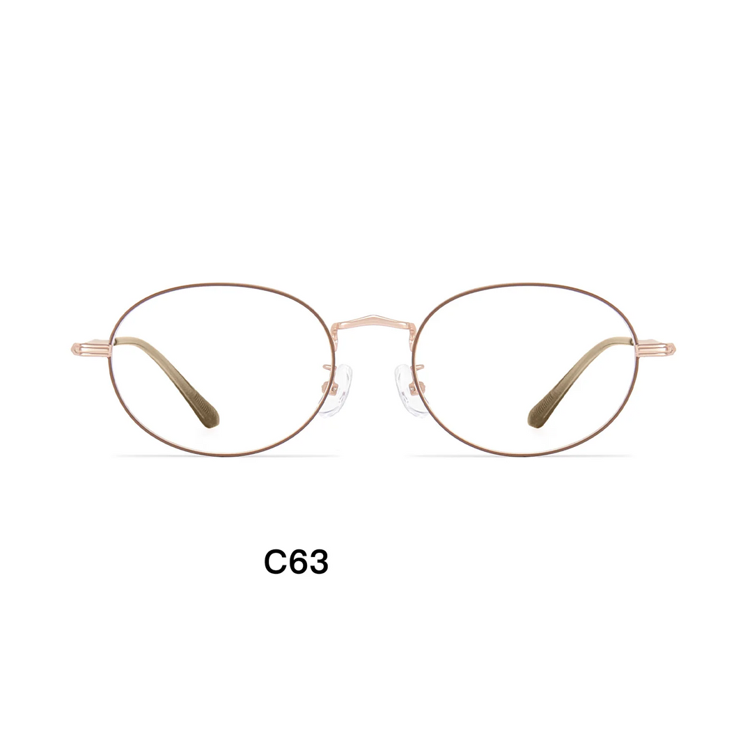 Gmei Optical 58301 unisex oval alloy prescription eyeglasses — view 10