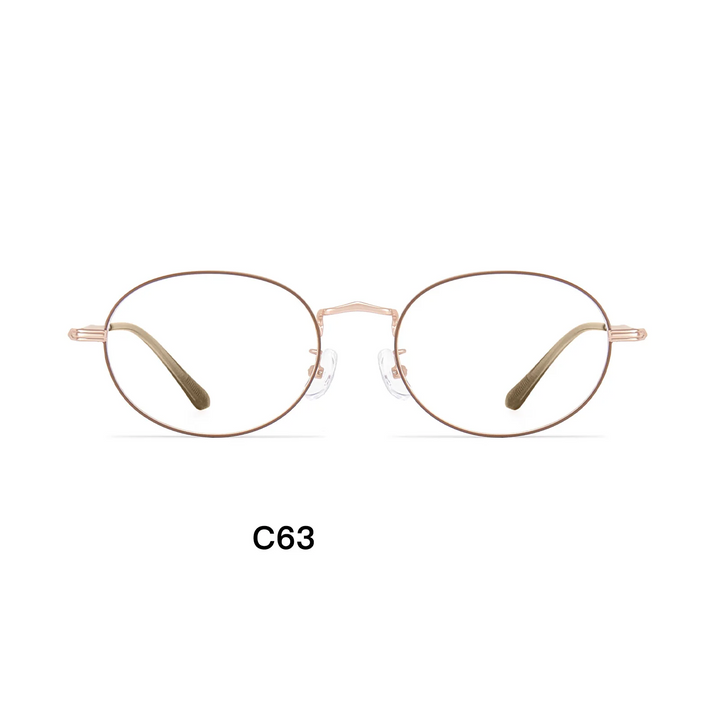Gmei Optical 58301 unisex oval alloy prescription eyeglasses — view 10