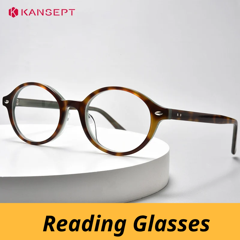 Kansept Women's Full Rim Oval Acetate Alloy Reading Glasses 781167