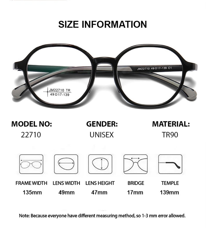 Chashma Ochki Womens Full Rim Oval Round Tr 90 Alloy Eyeglasses 322710 — view 1 | Chashma Ochki at FuzWeb