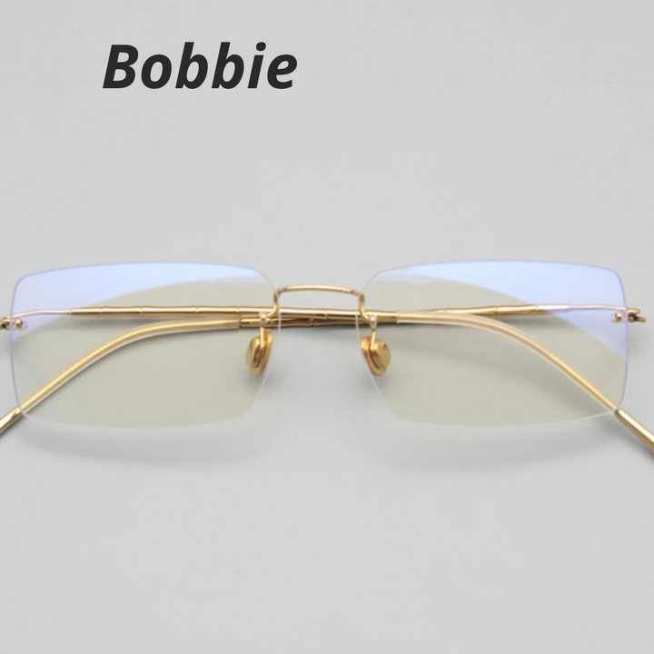 Bobbie Women's Rimless Square Titanium Eyeglasses 692312