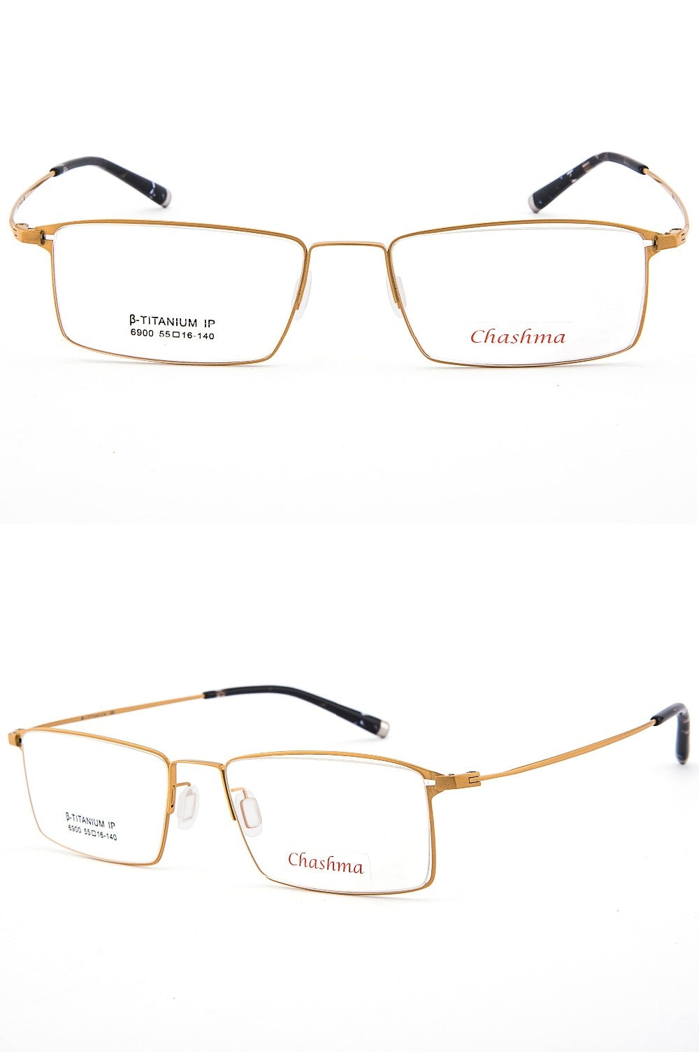 Chashma Ottica Men's Full Rim Square Titanium Eyeglasses 69004.