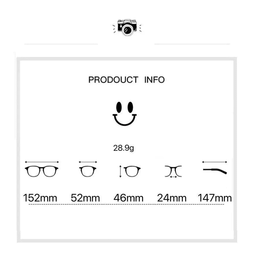 Cubojue Unisex Full Rim Square Oversized Tr 90 Titanium 152mm Myopic Reading Glasses Oz3320 - Official Size Guide