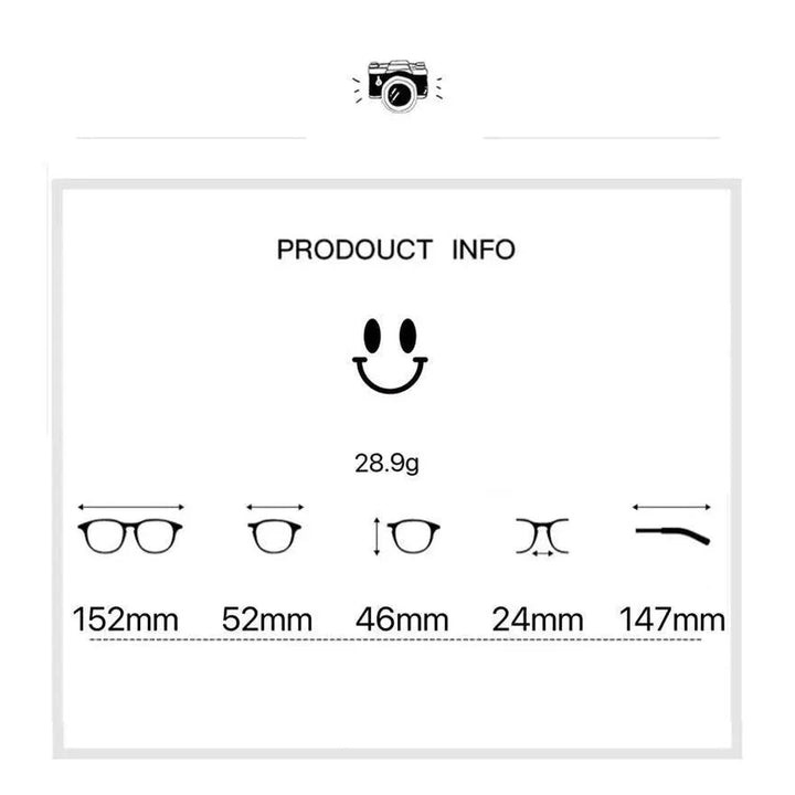 Cubojue Unisex Full Rim Square Oversized Tr 90 Titanium 152mm Myopic Reading Glasses Oz3320 - Official Size Guide